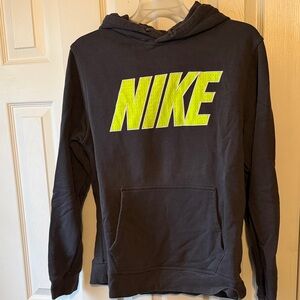 Men’s Nike Hoodie with Neon Yellow Logo